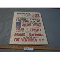 Johnny Rivers Memphis Special Concert Poster 12 by 18 