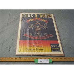 Guns N Roses Appetite For Destruction Concert Poster 12 by 18