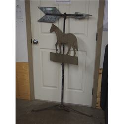 Vintage Home Made Weather Vain 52" T