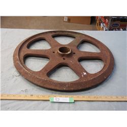 Vintage Pulley 23  Diameter