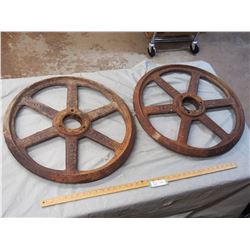 2X THE MONEY - Cockshutt Plow Co Vintage Pulleys