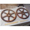 Image 1 : 2X THE MONEY - Cockshutt Plow Co Vintage Pulleys
