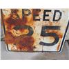 Image 3 : Vintage Maximum 25 Sign 24 by 30" T