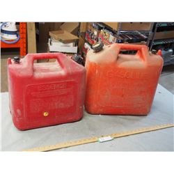 2 Plastic Gas Cans