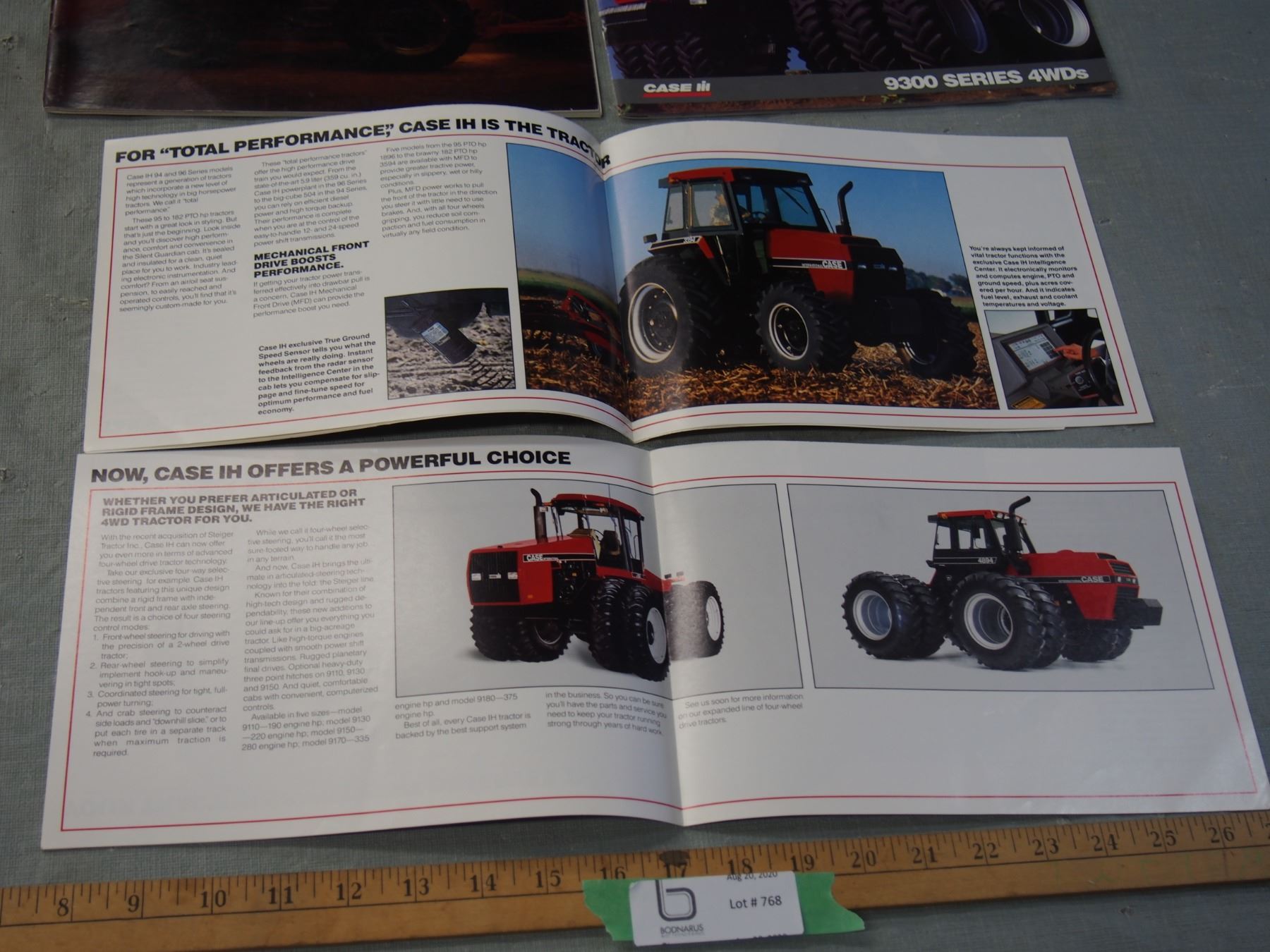 4 Case IH 1980's Tractor Brochures and 1990 Farmers Catalog