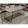 Image 2 : Folding Metal Table 72 by 30"