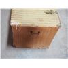 Image 6 : Vintage Wooden Trunk with Hardware 34 by 18 by 17.5" T