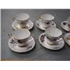 Image 2 : Windsor Bone China made in England Vintage Tea Cups and Saucers (Set of 12)