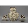 Image 1 : ACOMA INDIAN POTTERY OWLS (JOYCE)