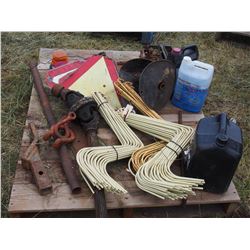 Slow Moving Signs, Rake Tines, Receiver Hitch and Misc