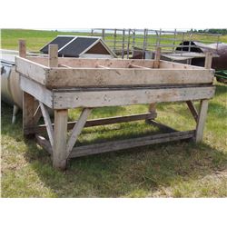 2 Wooden Work Benches 8FT by 4FT