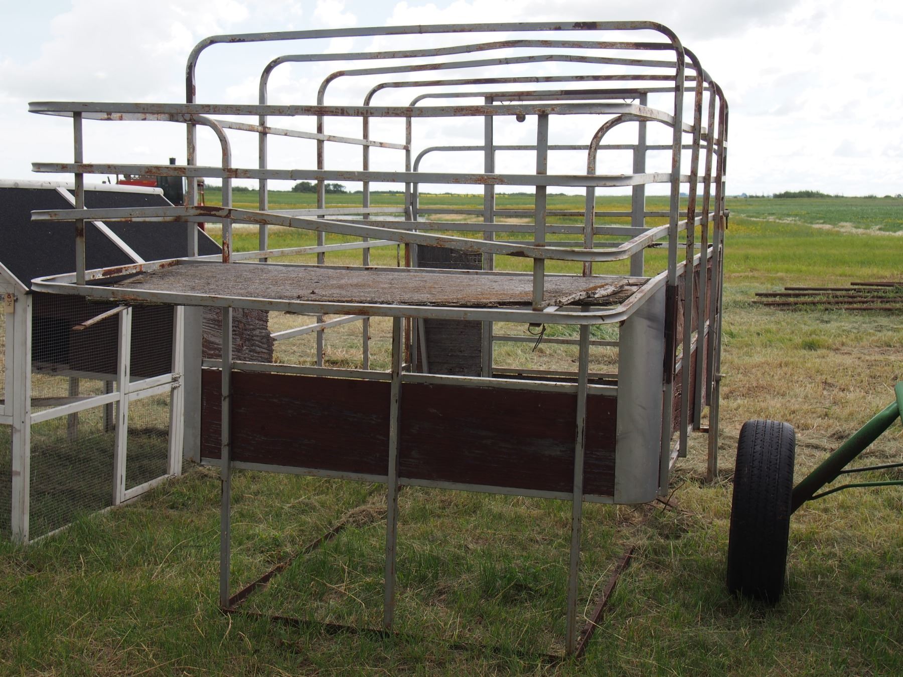 Cattle Hauler for Back of Truck Stock Rack Bodnarus Auctioneering
