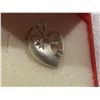 Image 1 : Silver Heart diamond solitaire pendant