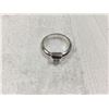 Image 2 : Ladies Silver princess cut topaz solitaire ring