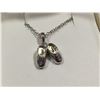 Image 1 : Silver shoes pendant and chain set