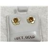 Image 1 : Ladies 14KT gold .3 carat citrine earring set