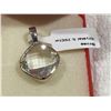 Image 1 : Ladies silver 5.7 carat crystal carved gemstone pendant