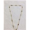 Image 1 : Ladies 14k GP multi stone necklace