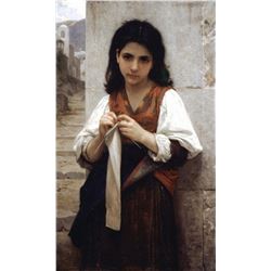 William Bouguereau - Tricoteuse