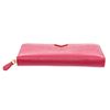 Image 4 : Prada Pink Saffiano Leather Continental Zip Wallet