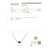 Image 9 : New 18kt White Gold 1.13 ctw GIA Pink Sapphire and Diamond Pendant Necklace