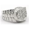 Image 2 : 0.62 ctw Diamond Ring - 14KT White Gold