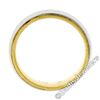 Image 6 : Men's 18kt White and Yellow Gold 5.5mm Milgrain Edged Band Ring