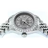 Image 3 : Rolex Ladies Stainless Steel Quickset Slate Grey Diamond Lugs Datejust Wristwatc