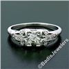 Image 2 : Art Deco Platinum 0.50 ctw Old European Diamond Engagement Ring