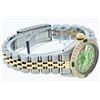 Image 5 : Rolex Ladies 2 Tone Green MOP Diamond & Emerald Datejust Wristwatch