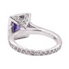 Image 3 : 2.21 ctw Blue Sapphire And Diamond Ring - 14KT White Gold