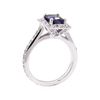 Image 4 : 2.21 ctw Blue Sapphire And Diamond Ring - 14KT White Gold