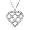 Image 1 : 14k White Gold 1.00CTW Diamond Pendant, (SI2 /G-H)