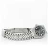 Image 9 : Rolex Mens Stainless Black Diamond 36MM Datejust Wristwatch