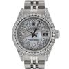 Image 1 : Rolex Ladies Stainless Steel Quickset Mother Of Pearl Diamond Lugs Jubilee Datej