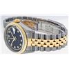 Image 4 : Rolex Mens 2 Tone 14K Black VS Diamond 36MM Datejust Wristwatch