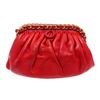 Image 1 : Chanel Vintage Red Leather Convertible Clutch Bag