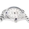 Image 3 : Rolex Mens Stainless Steel Silver Index Diamond & Sapphire 36MM Datejust Wristwa