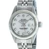 Image 1 : Rolex Ladies Stainless Steel Silver Diamond 26MM Datejust Wristwatch