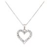 Image 1 : 0.50 ctw Diamond Pendant with Chain - 14KT White Gold