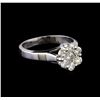 Image 1 : 0.75 ctw Diamond Ring - 14KT White Gold