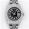 Image 1 : Rolex Ladies Stainless Steel 26MM Black Diamond Lugs Datejust Wristwatch