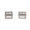 Image 1 : Bvlgari Sterling Silver 925 Square Logo Cufflinks