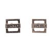 Image 2 : Bvlgari Sterling Silver 925 Square Logo Cufflinks