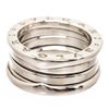 Image 1 : Bvlgari 18K White Gold B.zero1 Double Ring 48