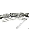 Image 6 : 18kt White Gold 8.33 ctw Round White and Black Diamond Cable Link Bracelet
