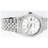 Image 3 : Rolex Mens Stainless Steel Silver Diamond 36MM Datejust Wristwatch