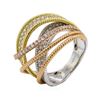 Image 4 : 1.53 ctw Diamond Ring - 18KT White, Yellow & Rose Gold