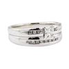 Image 1 : 0.65 ctw Diamond Wedding Set - 14KT White Gold
