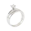 Image 4 : 0.65 ctw Diamond Wedding Set - 14KT White Gold